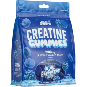 Applied Nutrition Creatine Gummies (3000 mg / 20 servings Creatine Monohydrate Blue Raspberry)