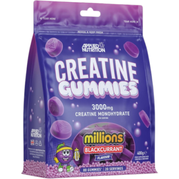 Applied Nutrition Creatine Gummies (3000 mg / 20 servings Creatine Monohydrate Blackcurrant)