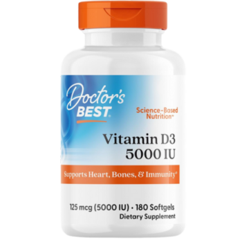 Doctor's best vitamin d3 5000 iu (180 Softgels)